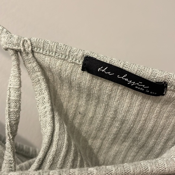 THE CLASSIC Green Lace up Back Halter Crop Top (L) - Picture 4 of 6